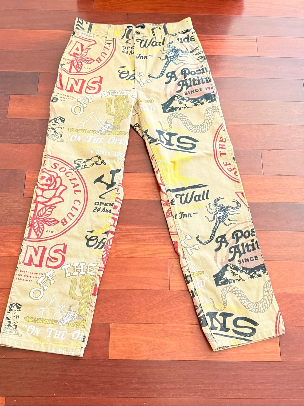 Vans Drill Chore Carpenter Off The Wall" Social Club Unisex Pants Size 31W
